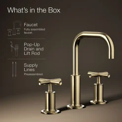 Widespread bathroom sink faucet with Cross handles, 1.2 gpm^Kohler Clearance