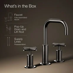 Widespread bathroom sink faucet with Cross handles, 1.2 gpm^Kohler Clearance