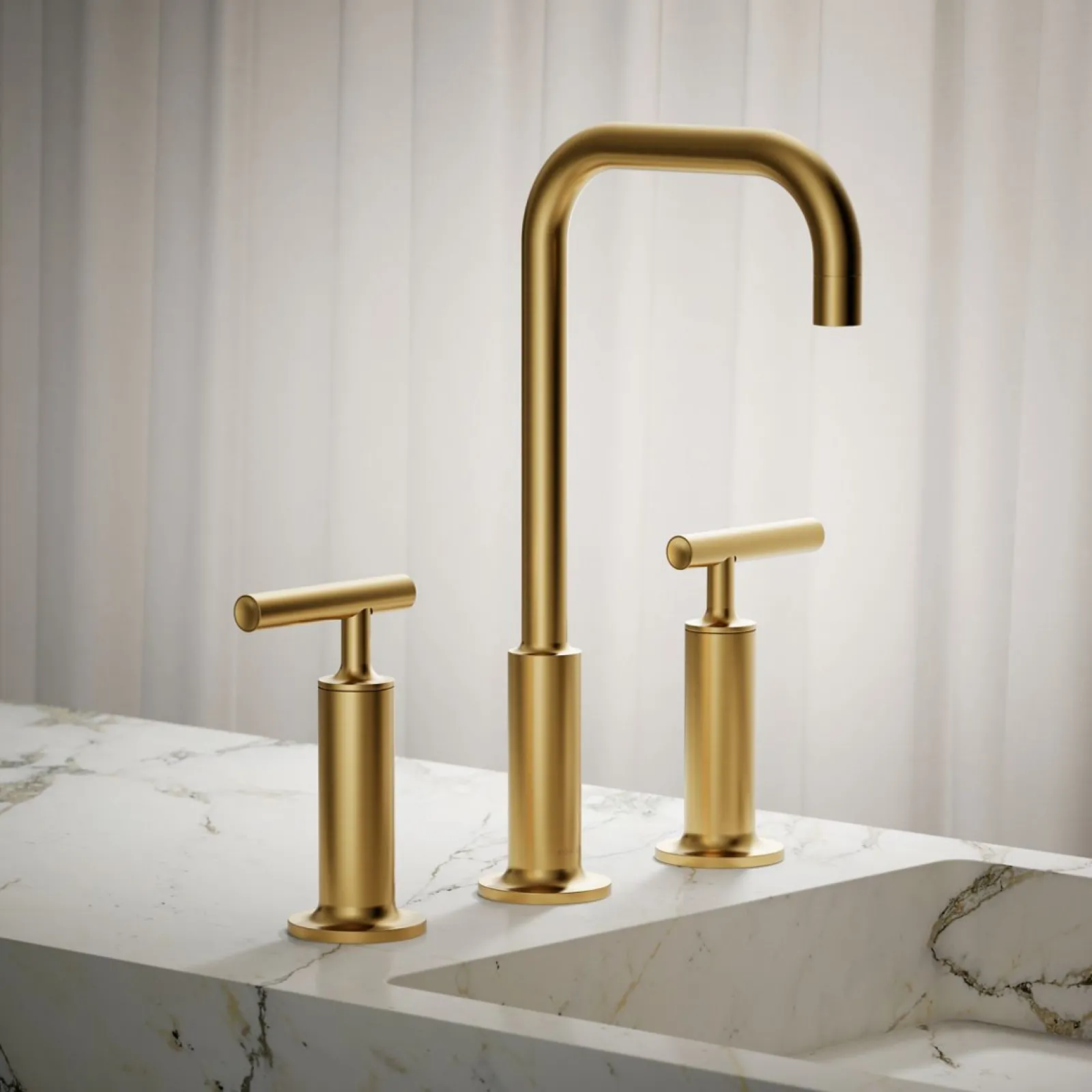 Widespread bathroom sink faucet with Lever handles, 1.2 gpm^Kohler Online