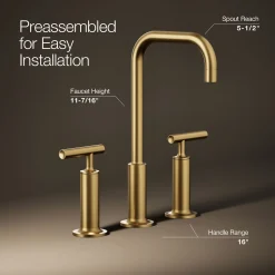Widespread bathroom sink faucet with Lever handles, 1.2 gpm^Kohler Online