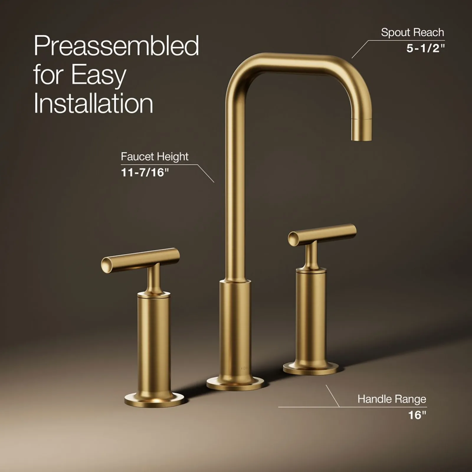 Widespread bathroom sink faucet with Lever handles, 1.2 gpm^Kohler Online