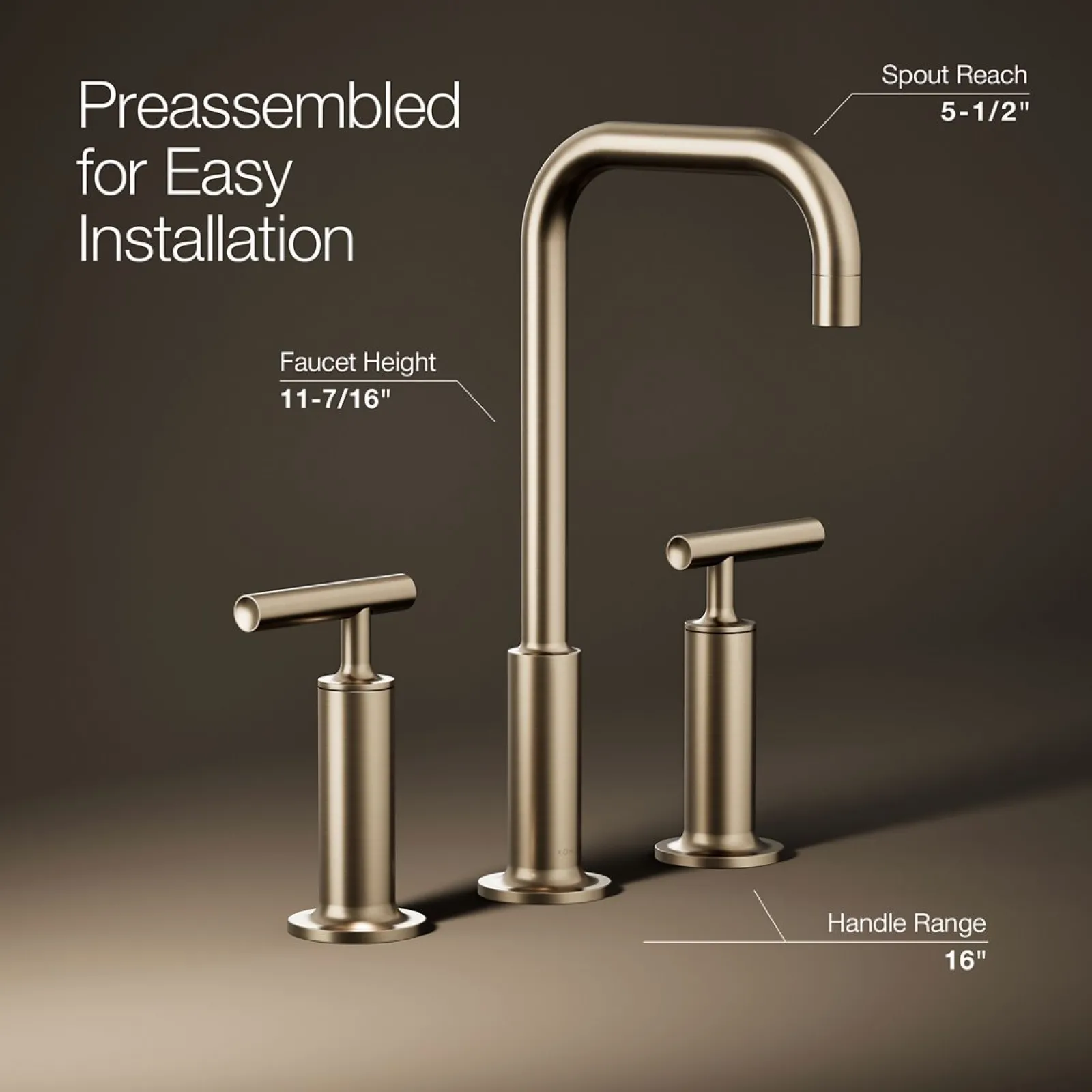 Widespread bathroom sink faucet with Lever handles, 1.2 gpm^Kohler Online