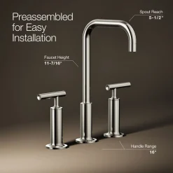 Widespread bathroom sink faucet with Lever handles, 1.2 gpm^Kohler Online