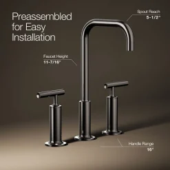 Widespread bathroom sink faucet with Lever handles, 1.2 gpm^Kohler Online