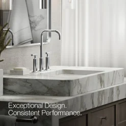 Widespread bathroom sink faucet with Lever handles, 1.2 gpm^Kohler Online