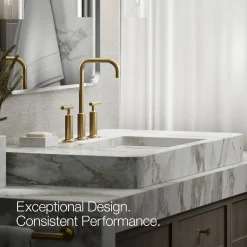Widespread bathroom sink faucet with Lever handles, 1.2 gpm^Kohler Online