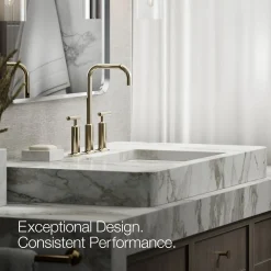 Widespread bathroom sink faucet with Lever handles, 1.2 gpm^Kohler Online