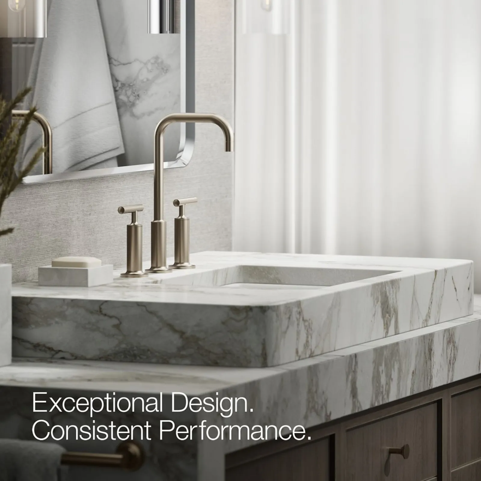 Widespread bathroom sink faucet with Lever handles, 1.2 gpm^Kohler Online