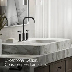 Widespread bathroom sink faucet with Lever handles, 1.2 gpm^Kohler Online