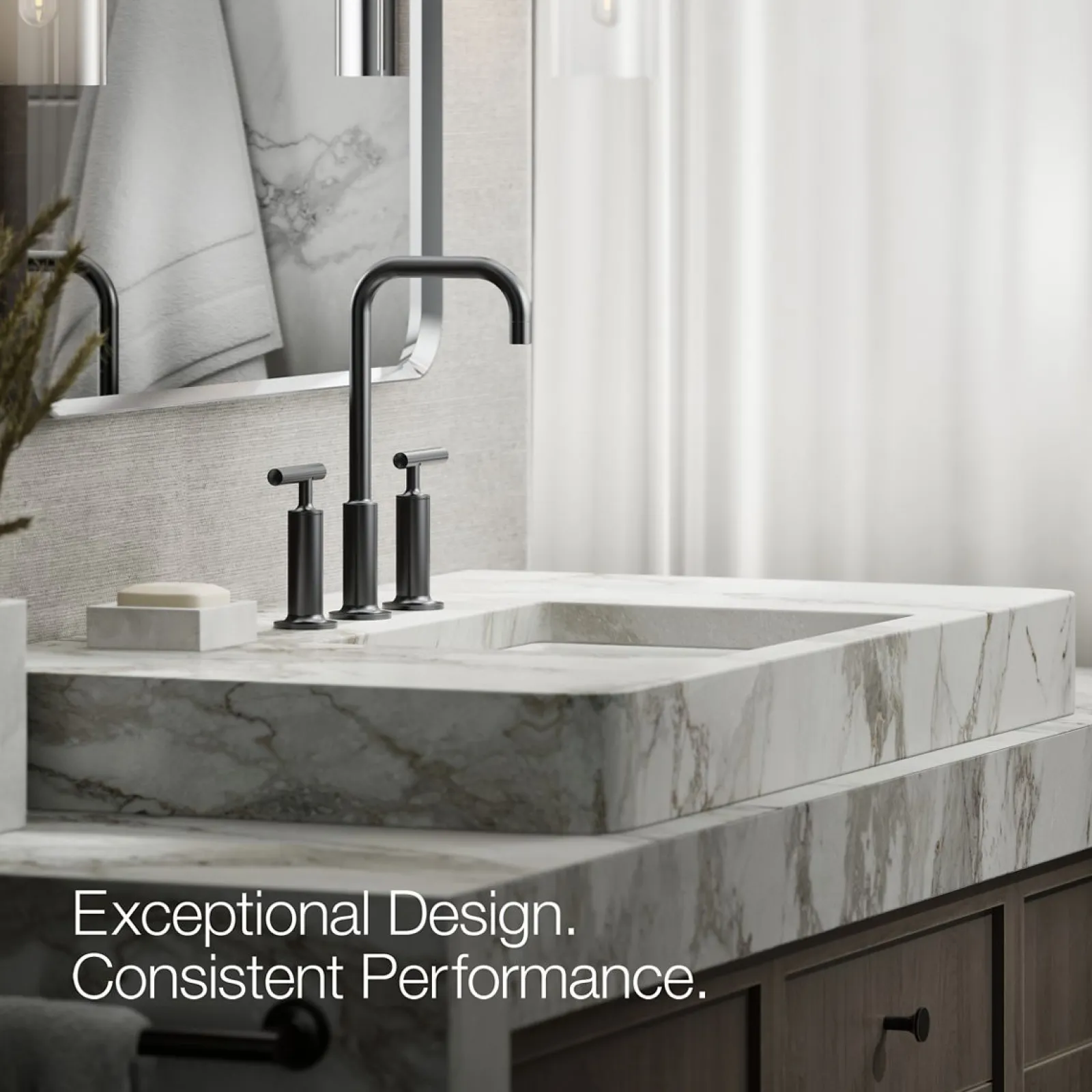 Widespread bathroom sink faucet with Lever handles, 1.2 gpm^Kohler Online