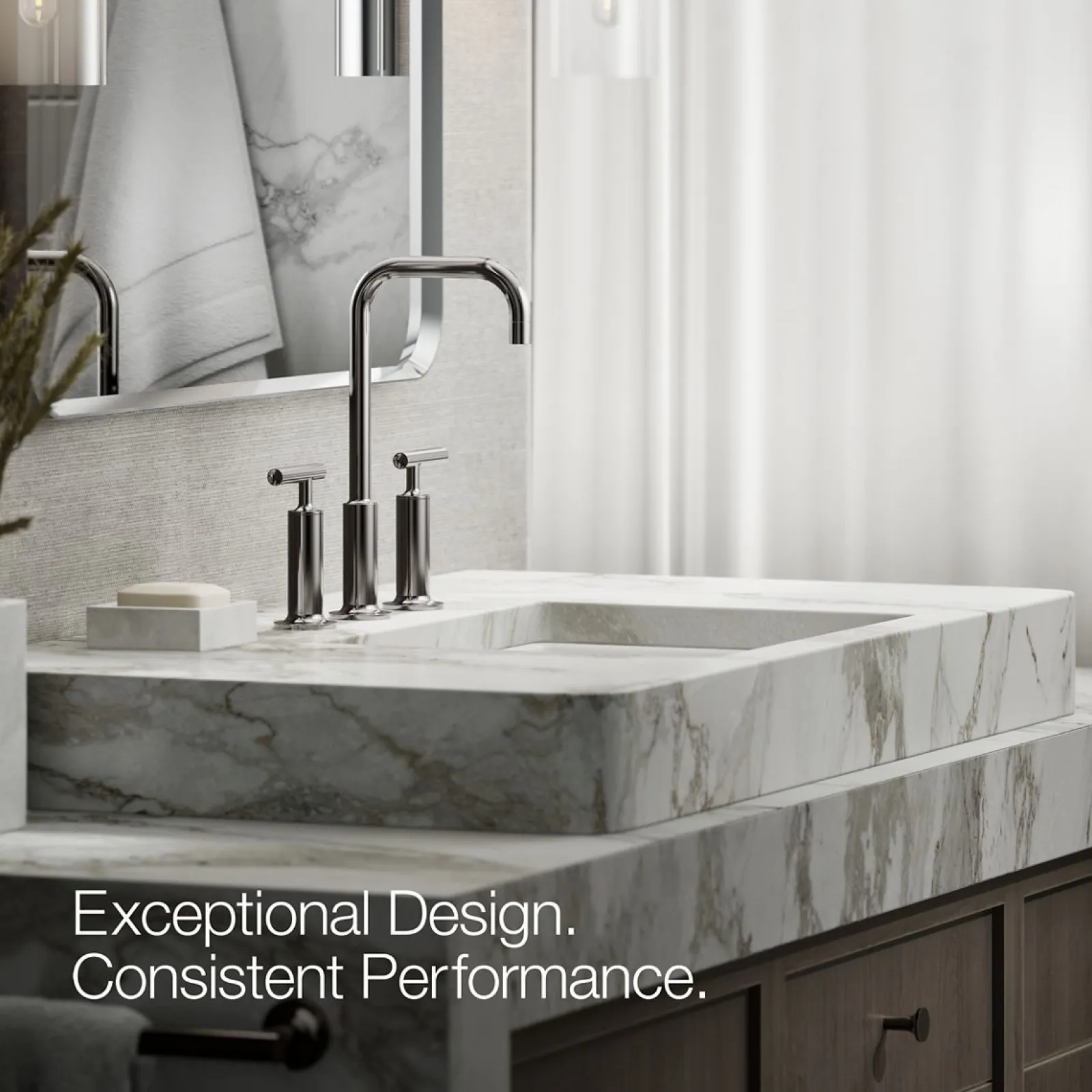 Widespread bathroom sink faucet with Lever handles, 1.2 gpm^Kohler Online
