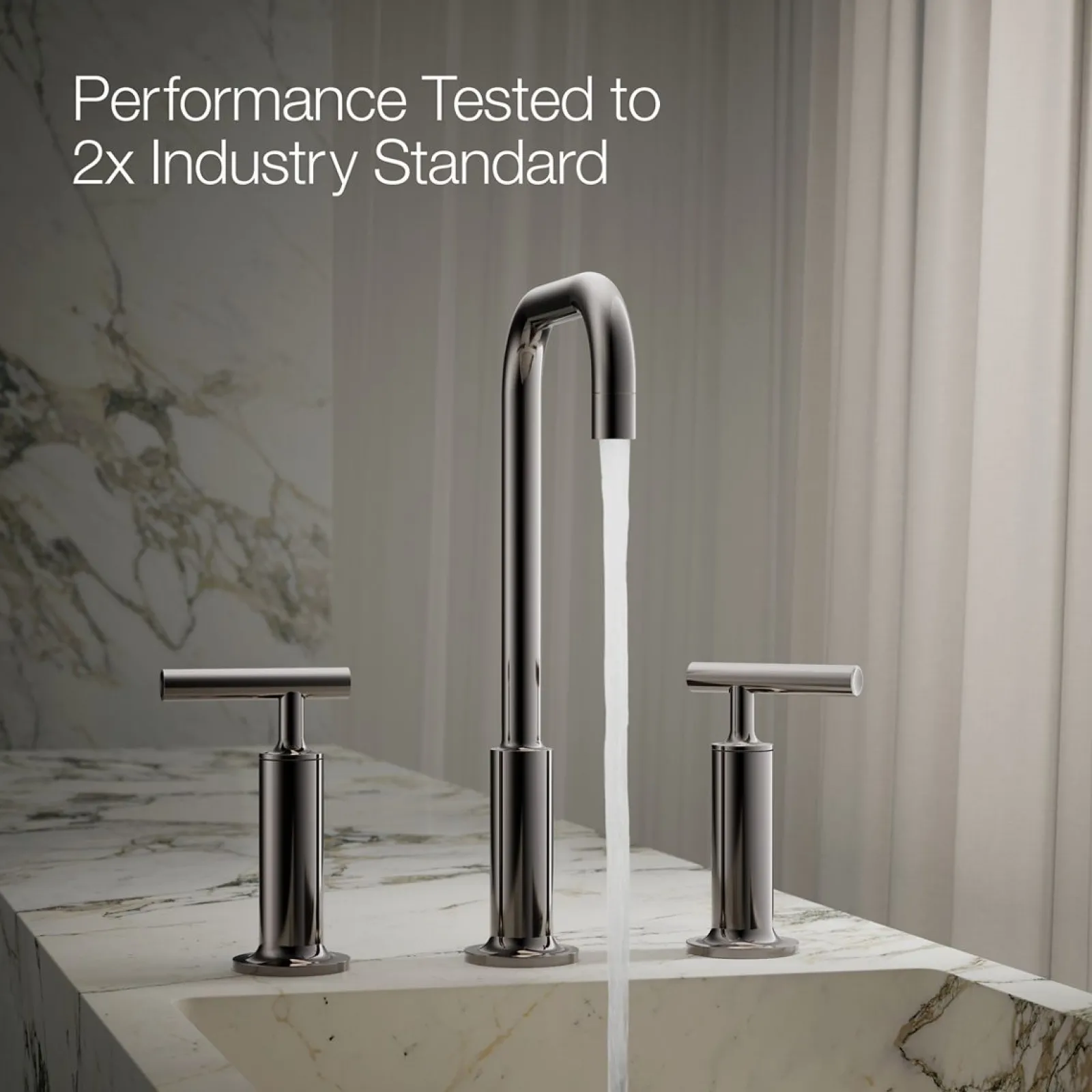Widespread bathroom sink faucet with Lever handles, 1.2 gpm^Kohler Online