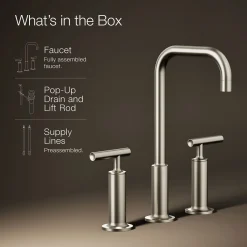 Widespread bathroom sink faucet with Lever handles, 1.2 gpm^Kohler Online