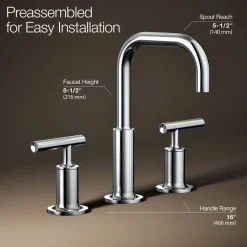 Widespread bathroom sink faucet with Lever handles, 1.2 gpm^Kohler Clearance