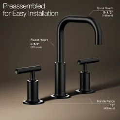 Widespread bathroom sink faucet with Lever handles, 1.2 gpm^Kohler Clearance