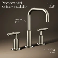 Widespread bathroom sink faucet with Lever handles, 1.2 gpm^Kohler Clearance