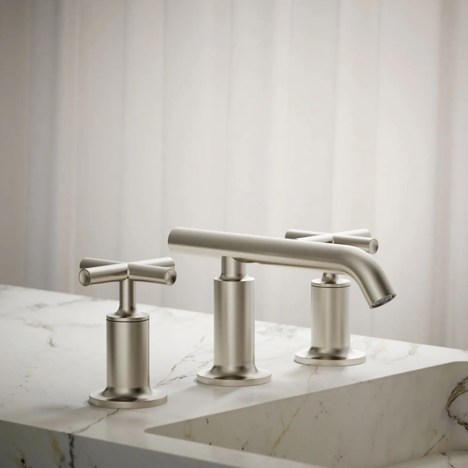Widespread bathroom sink faucet with Cross handles, 1.2 gpm^Kohler Best
