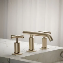 Widespread bathroom sink faucet with Cross handles, 1.2 gpm^Kohler Best