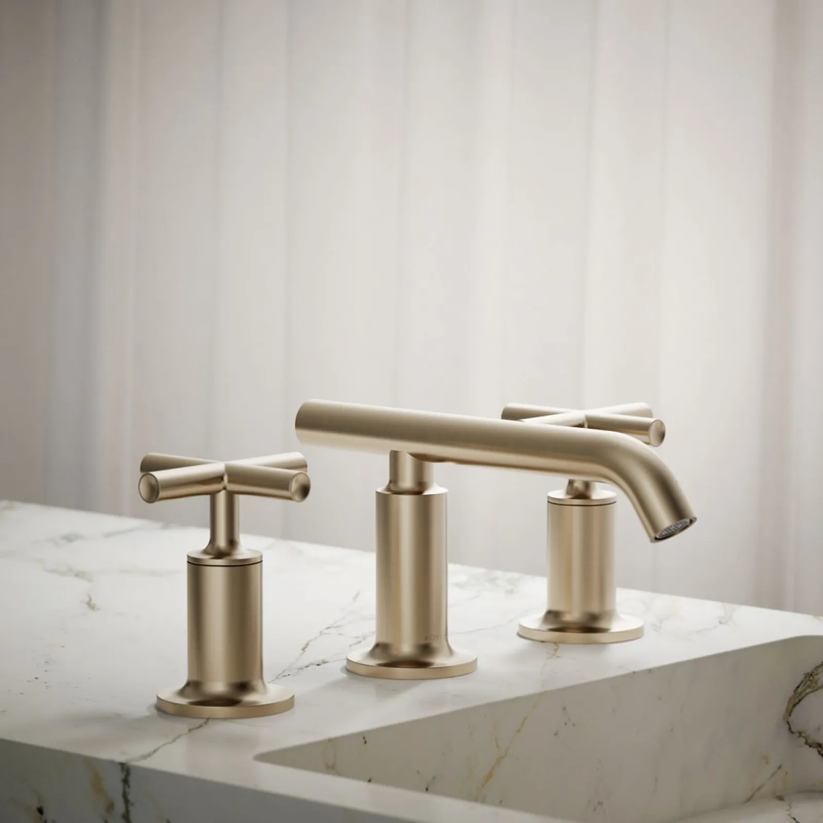Widespread bathroom sink faucet with Cross handles, 1.2 gpm^Kohler Best