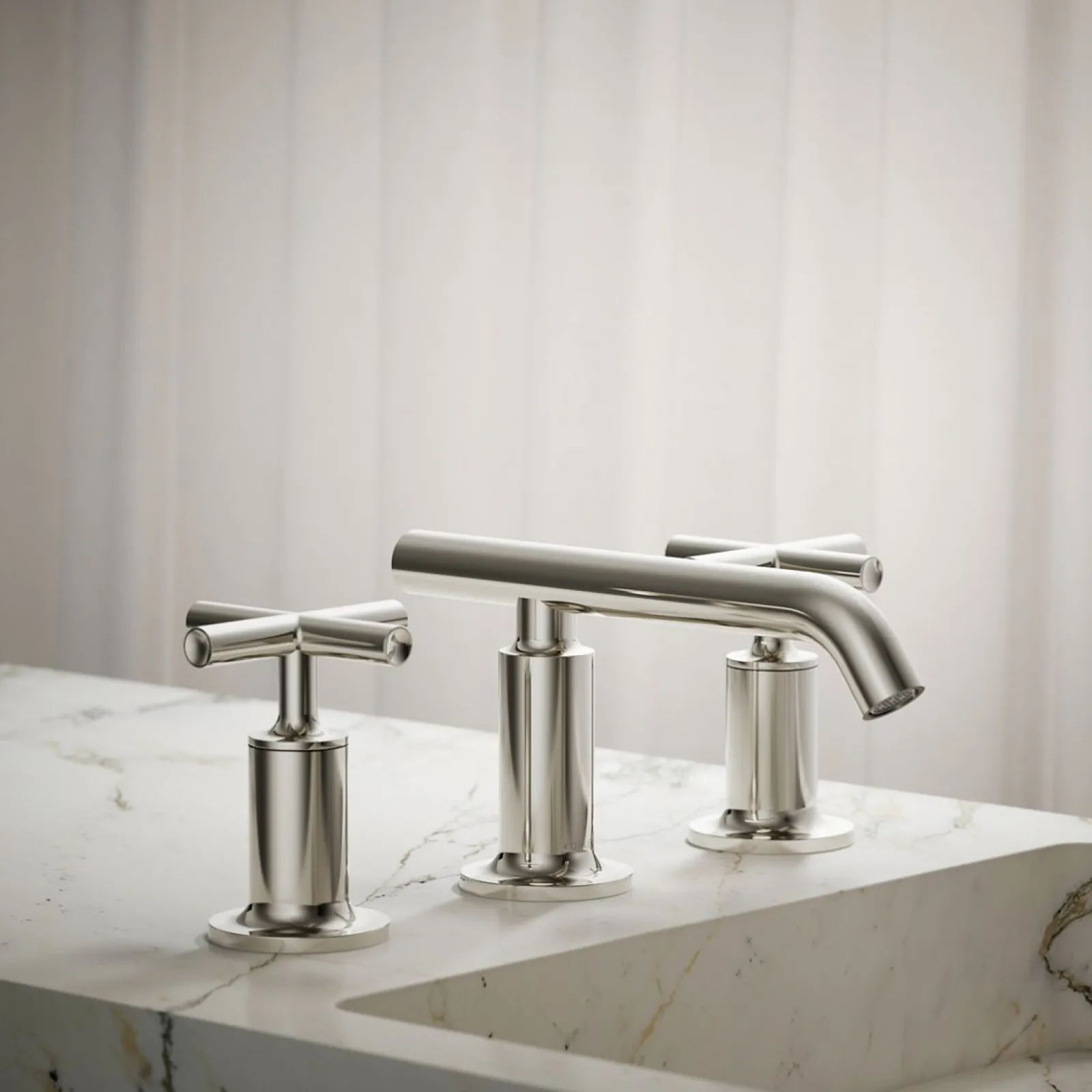 Widespread bathroom sink faucet with Cross handles, 1.2 gpm^Kohler Best
