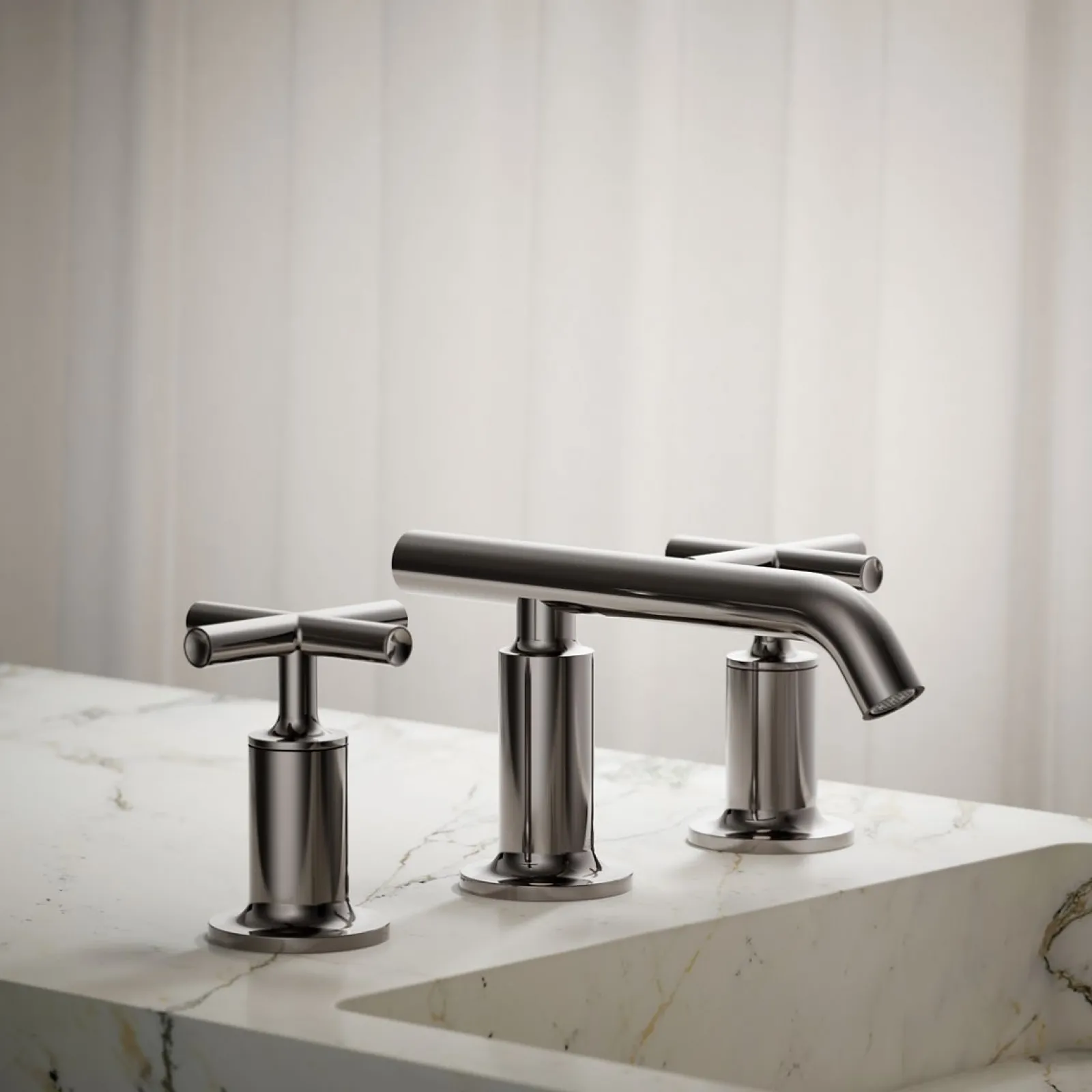 Widespread bathroom sink faucet with Cross handles, 1.2 gpm^Kohler Best
