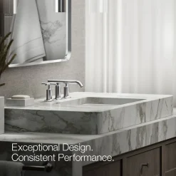 Widespread bathroom sink faucet with Cross handles, 1.2 gpm^Kohler Best