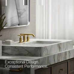 Widespread bathroom sink faucet with Cross handles, 1.2 gpm^Kohler Best