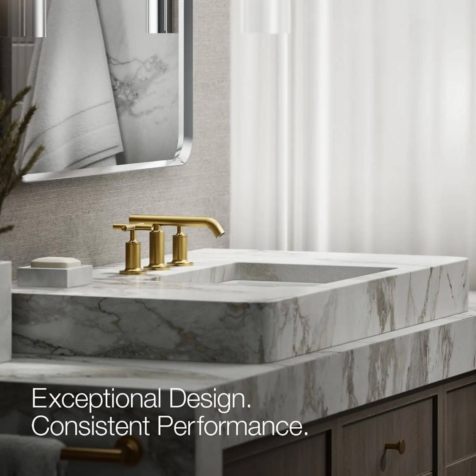 Widespread bathroom sink faucet with Cross handles, 1.2 gpm^Kohler Best