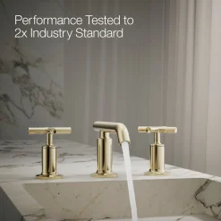 Widespread bathroom sink faucet with Cross handles, 1.2 gpm^Kohler Best