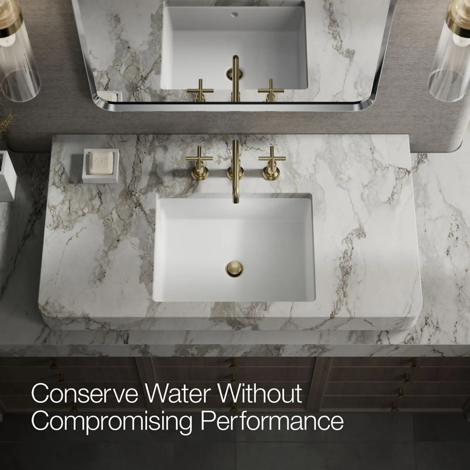 Widespread bathroom sink faucet with Cross handles, 1.2 gpm^Kohler Best