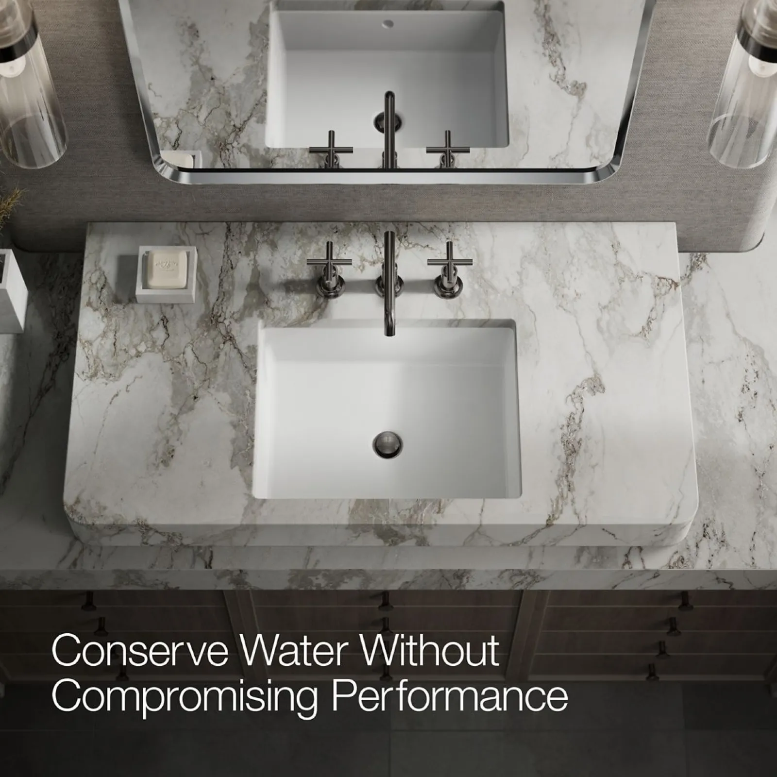 Widespread bathroom sink faucet with Cross handles, 1.2 gpm^Kohler Best