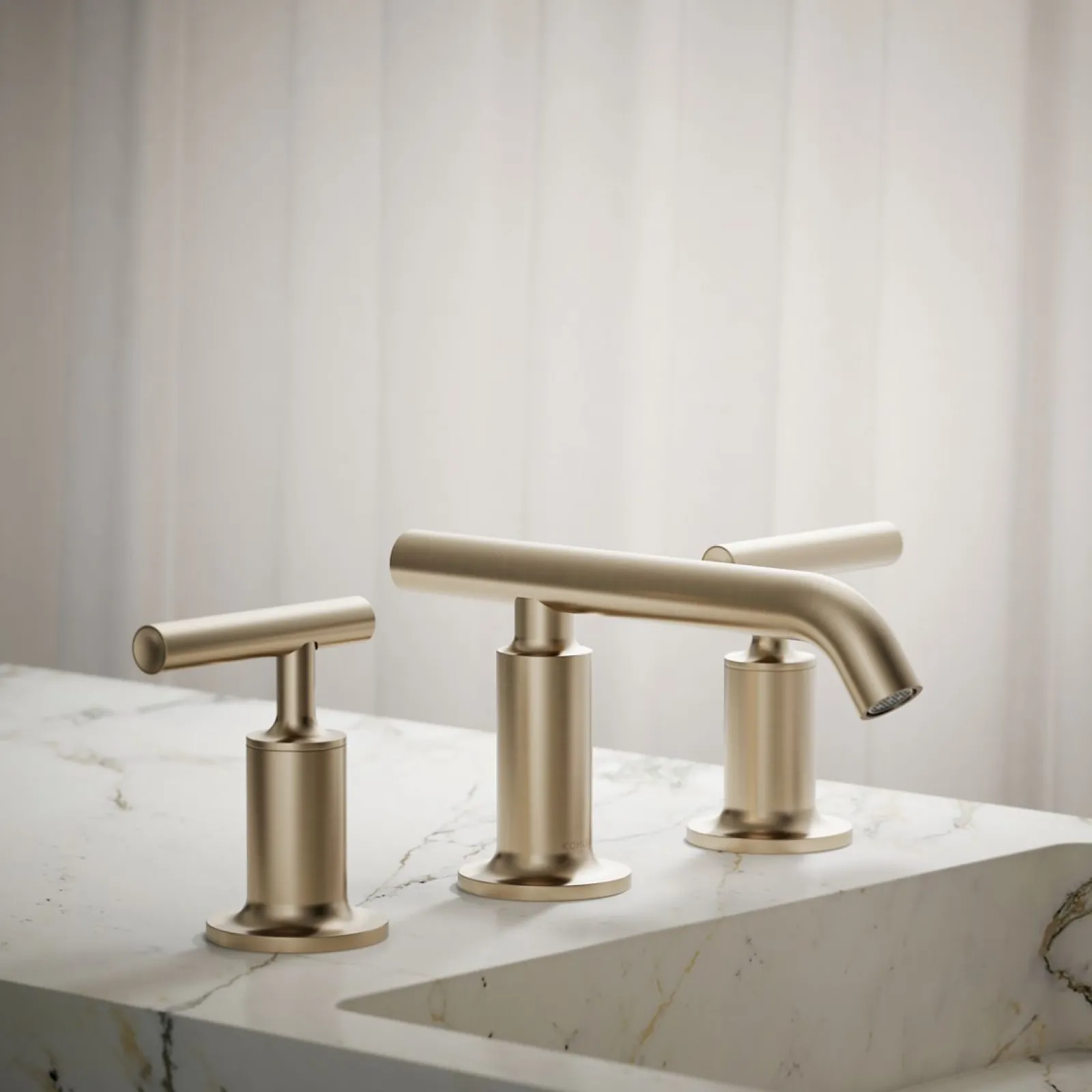 Widespread bathroom sink faucet with Lever handles, 1.2 gpm^Kohler