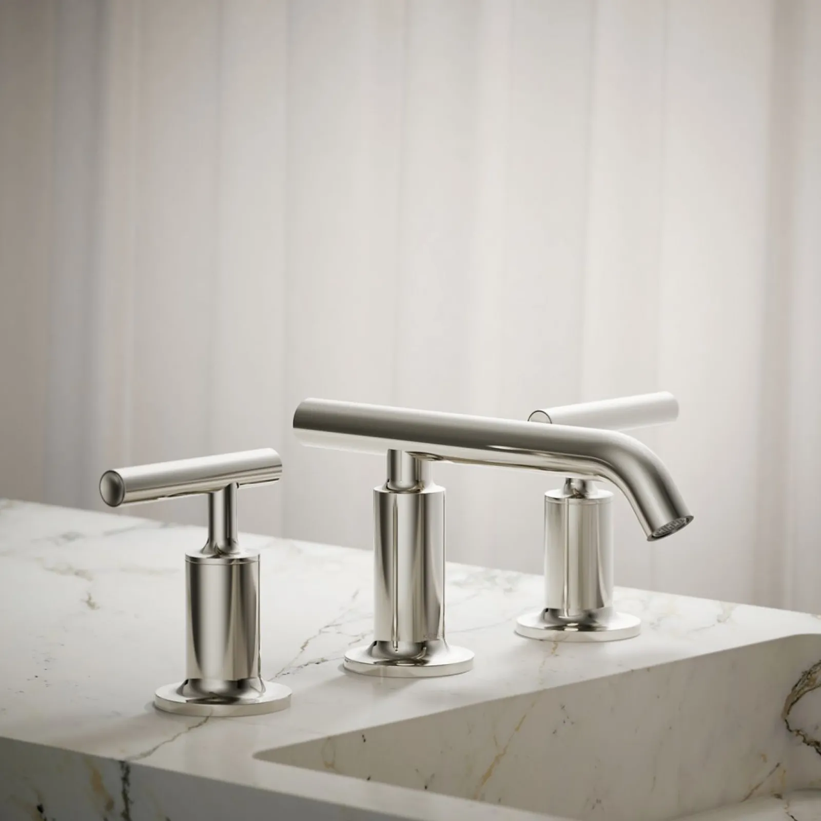 Widespread bathroom sink faucet with Lever handles, 1.2 gpm^Kohler