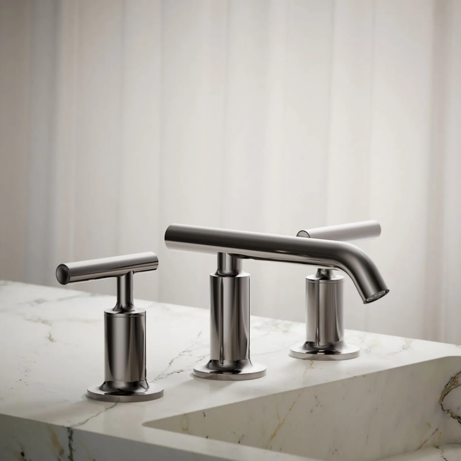 Widespread bathroom sink faucet with Lever handles, 1.2 gpm^Kohler