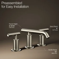 Widespread bathroom sink faucet with Lever handles, 1.2 gpm^Kohler
