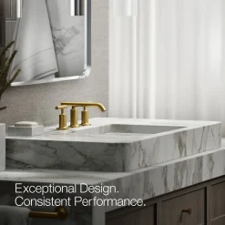 Widespread bathroom sink faucet with Lever handles, 1.2 gpm^Kohler