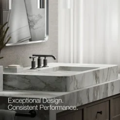 Widespread bathroom sink faucet with Lever handles, 1.2 gpm^Kohler