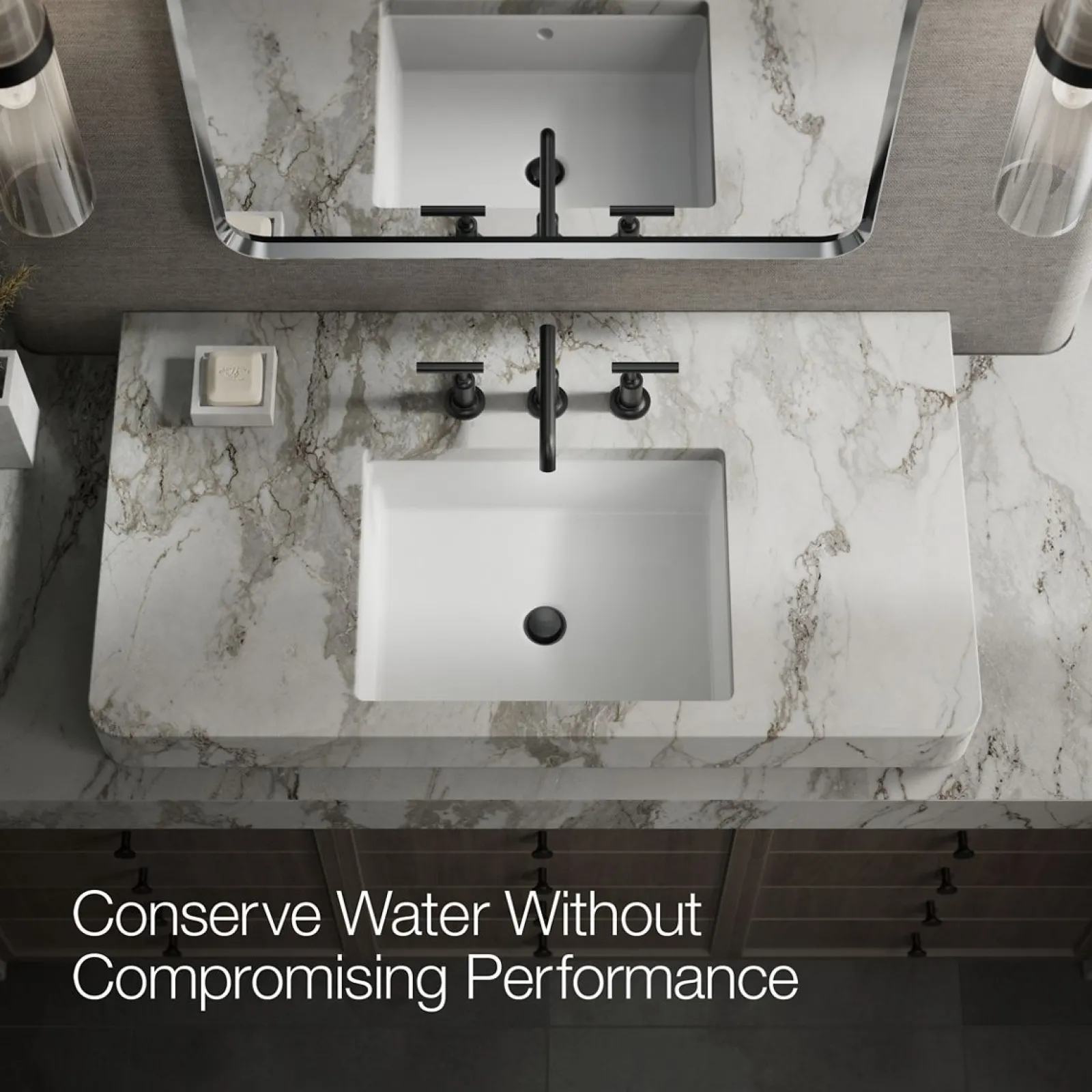 Widespread bathroom sink faucet with Lever handles, 1.2 gpm^Kohler
