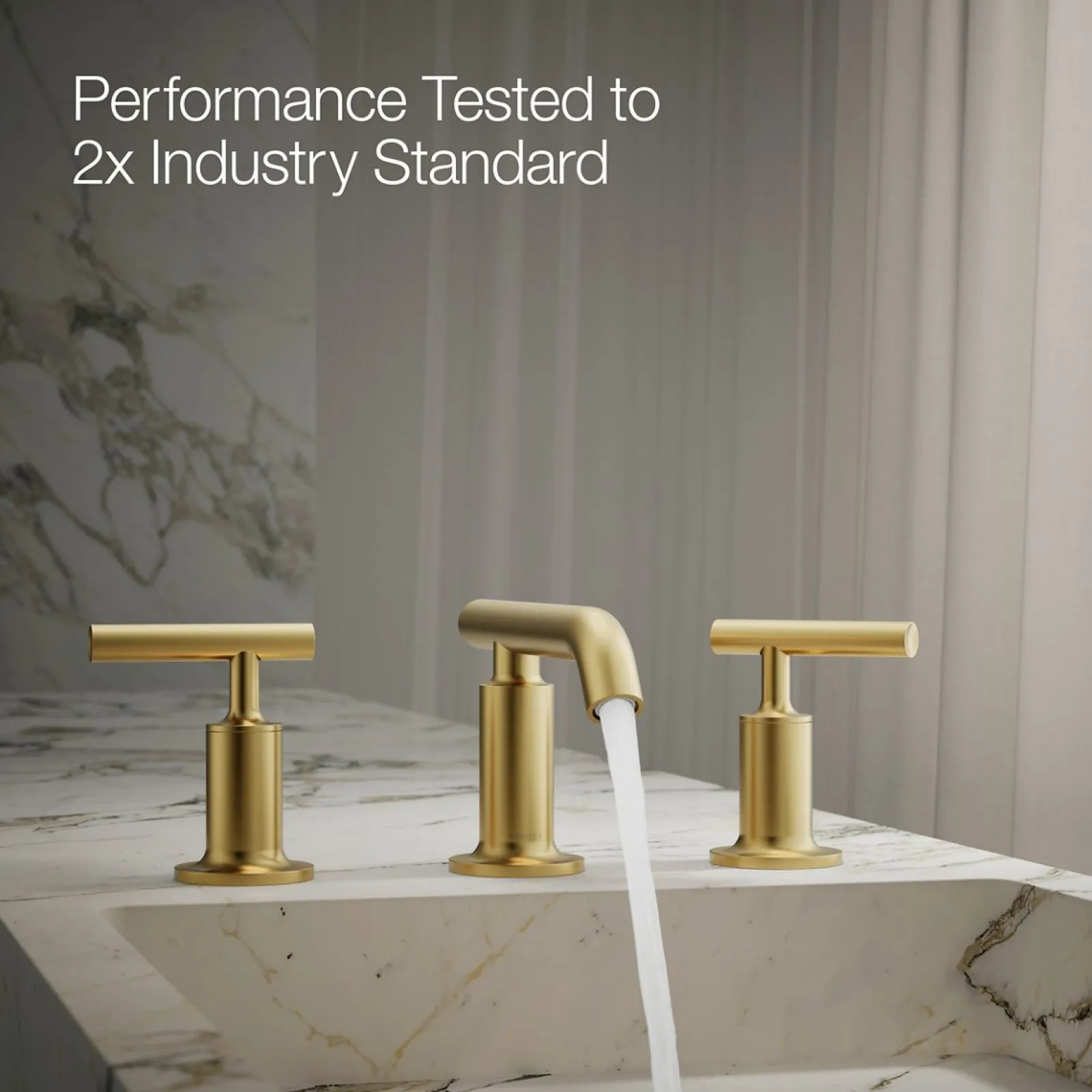 Widespread bathroom sink faucet with Lever handles, 1.2 gpm^Kohler