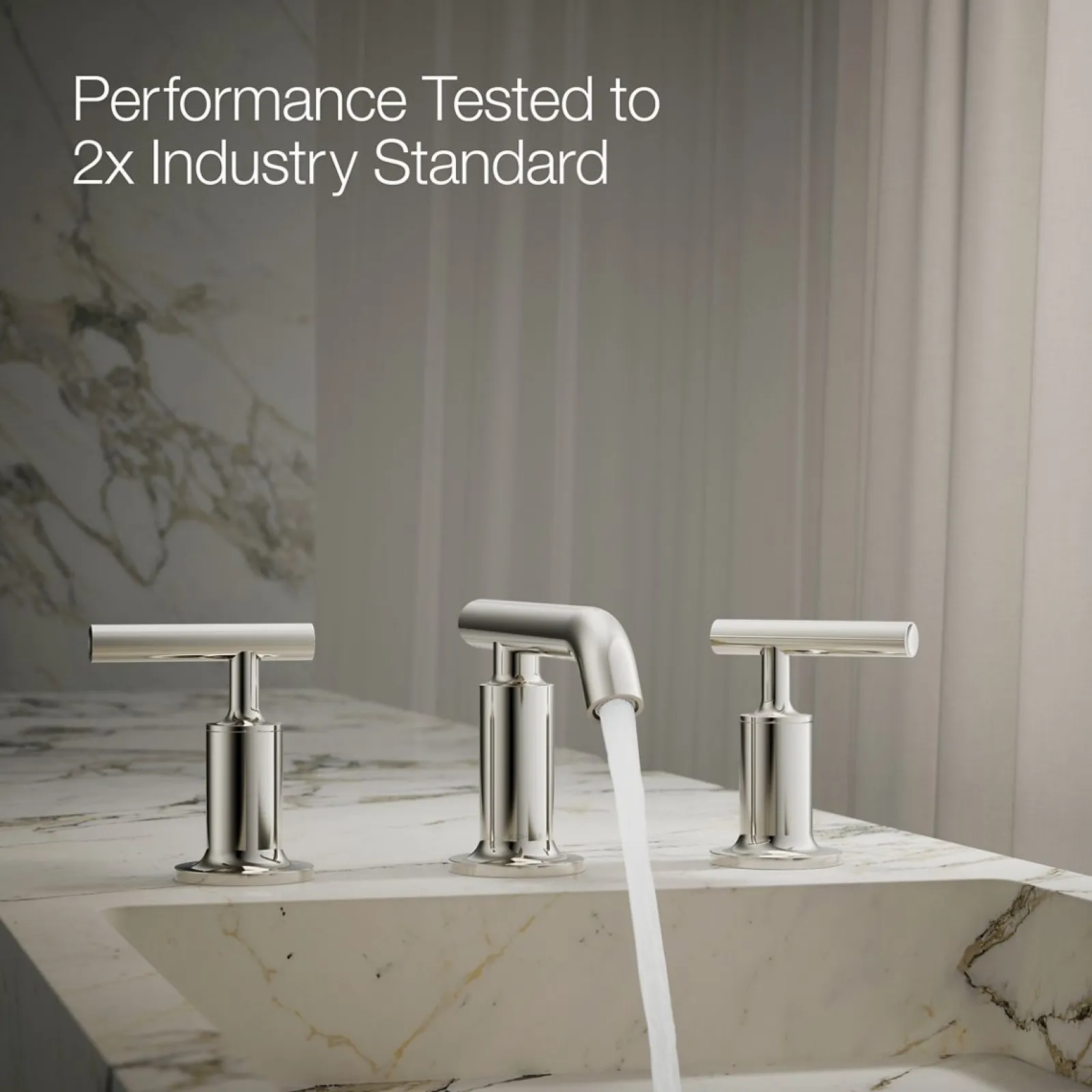 Widespread bathroom sink faucet with Lever handles, 1.2 gpm^Kohler