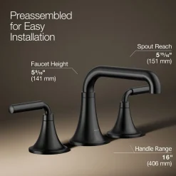 Widespread bathroom sink faucet, 0.5 gpm^Kohler Sale