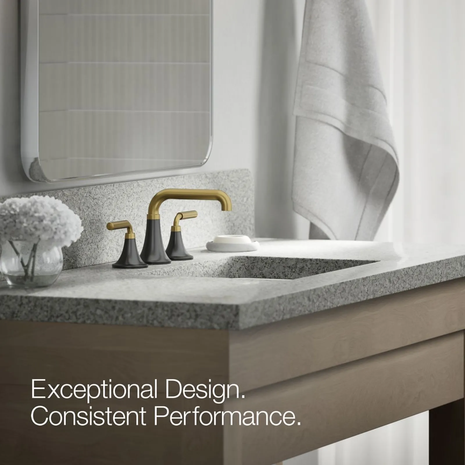 Widespread bathroom sink faucet, 0.5 gpm^Kohler Sale