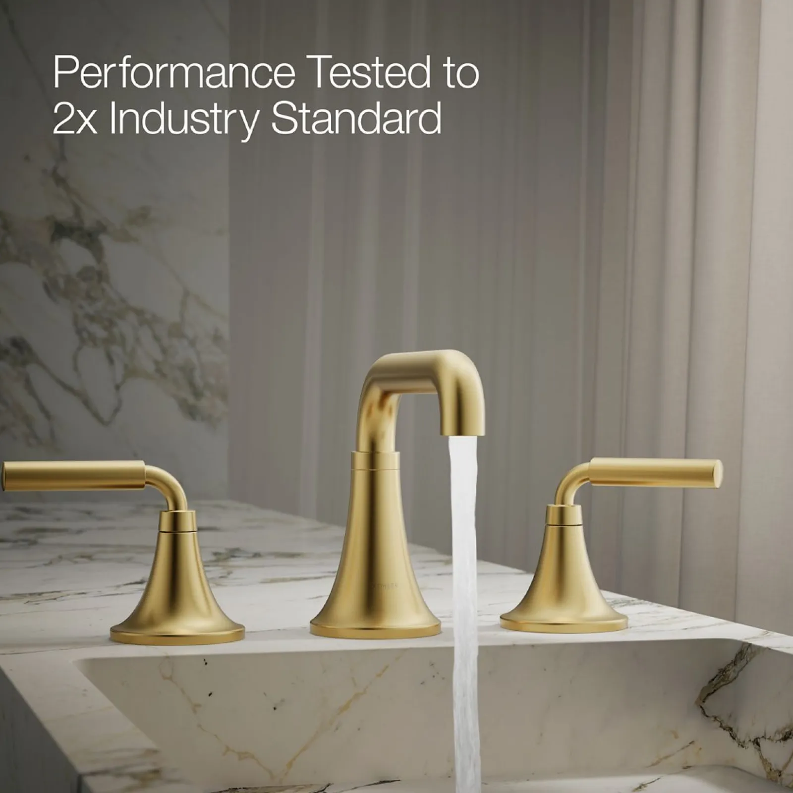 Widespread bathroom sink faucet, 0.5 gpm^Kohler Sale
