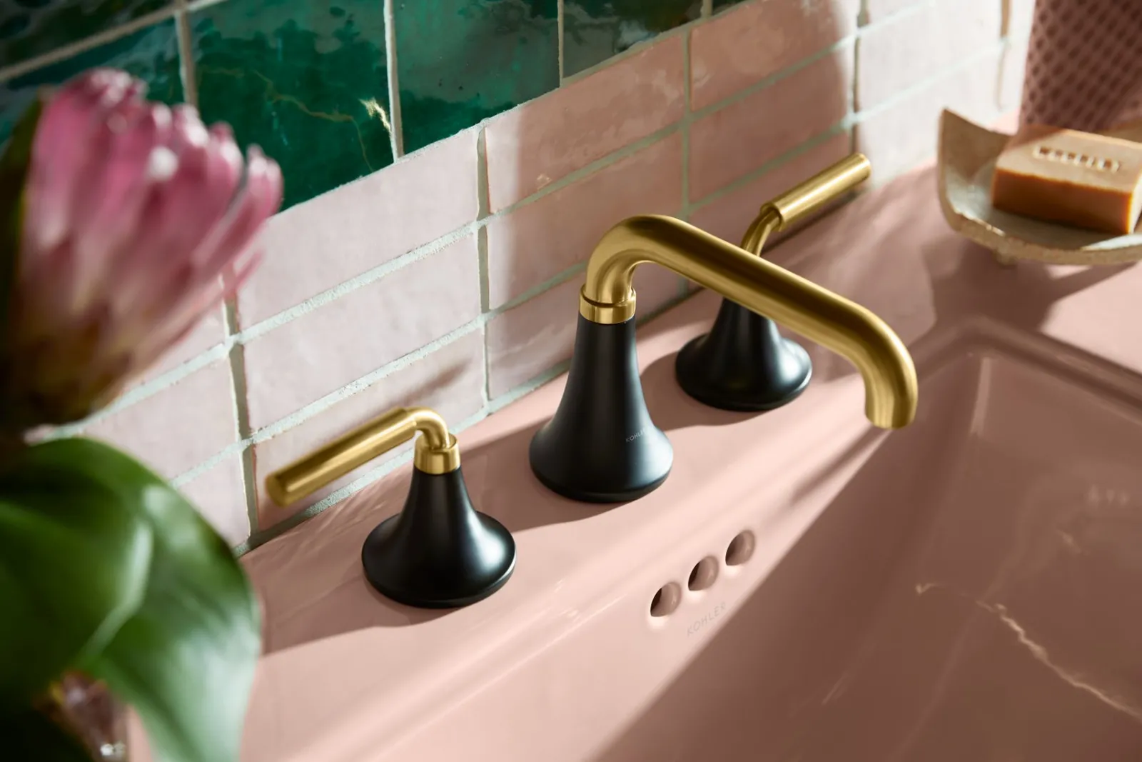 Widespread bathroom sink faucet, 0.5 gpm^Kohler Sale