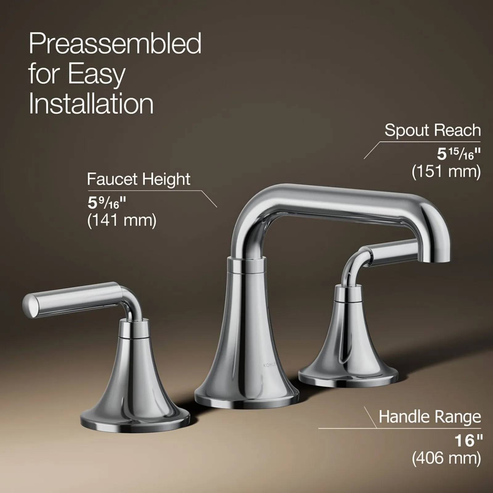 Widespread bathroom sink faucet, 1.2 gpm^Kohler Online