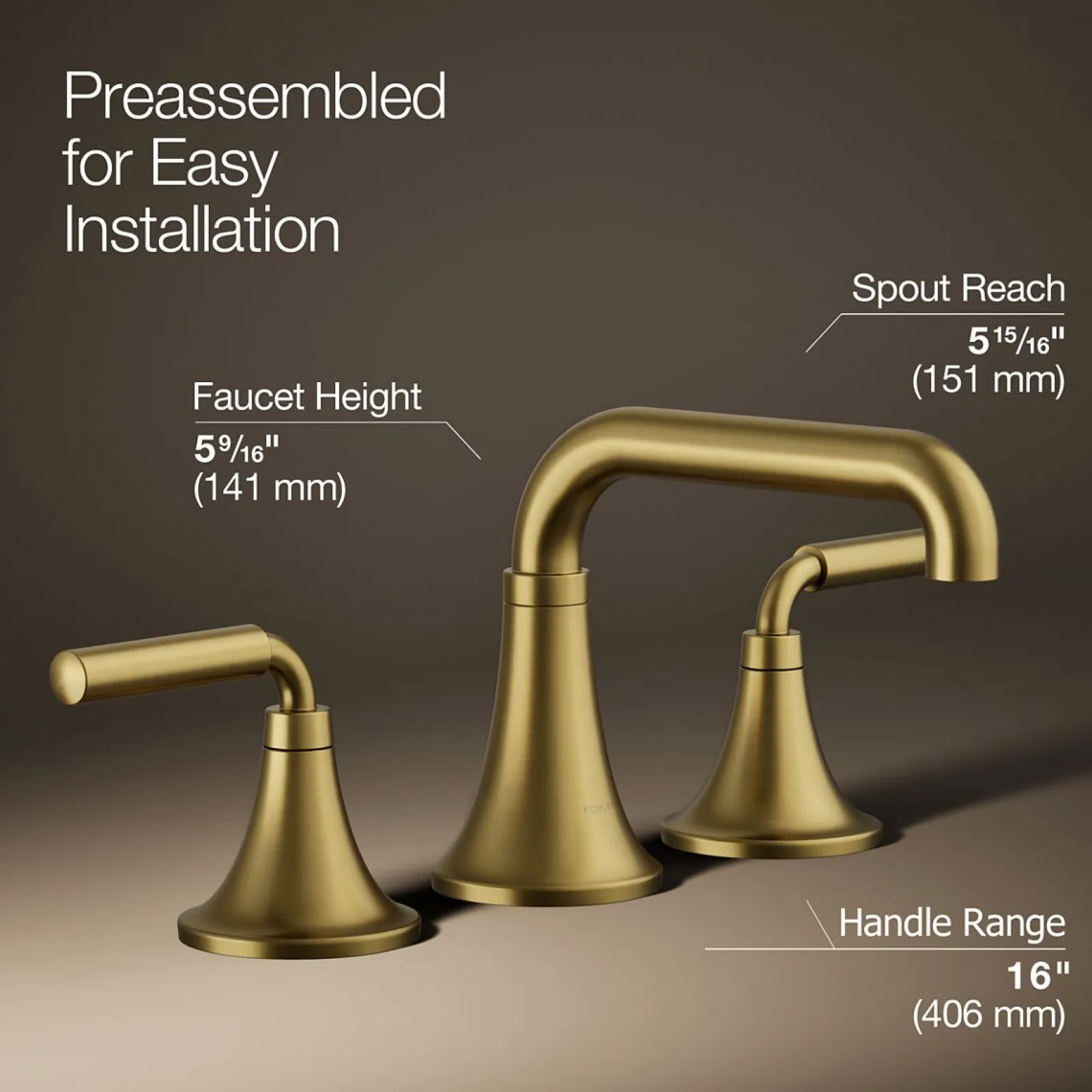 Widespread bathroom sink faucet, 1.2 gpm^Kohler Online
