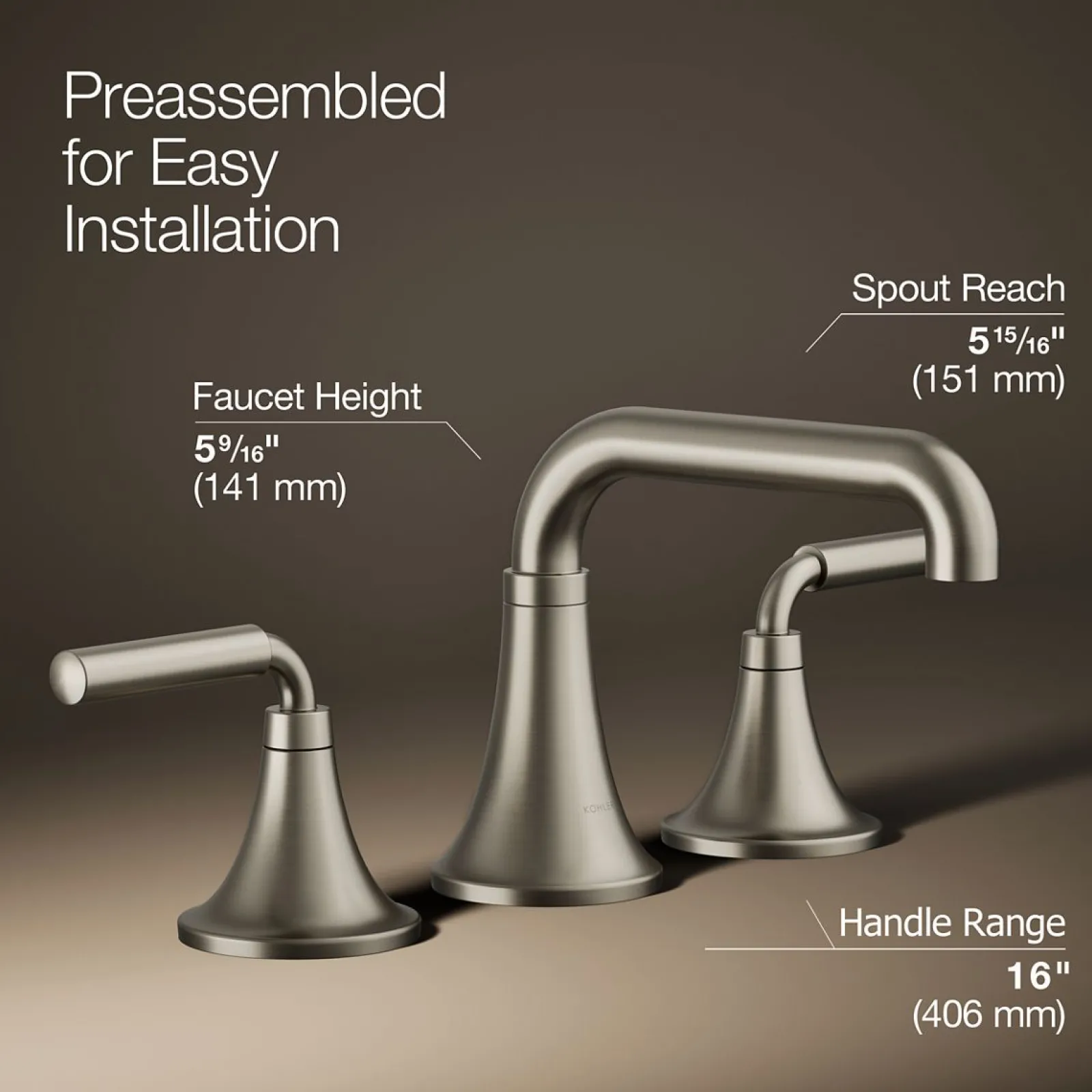 Widespread bathroom sink faucet, 1.2 gpm^Kohler Online