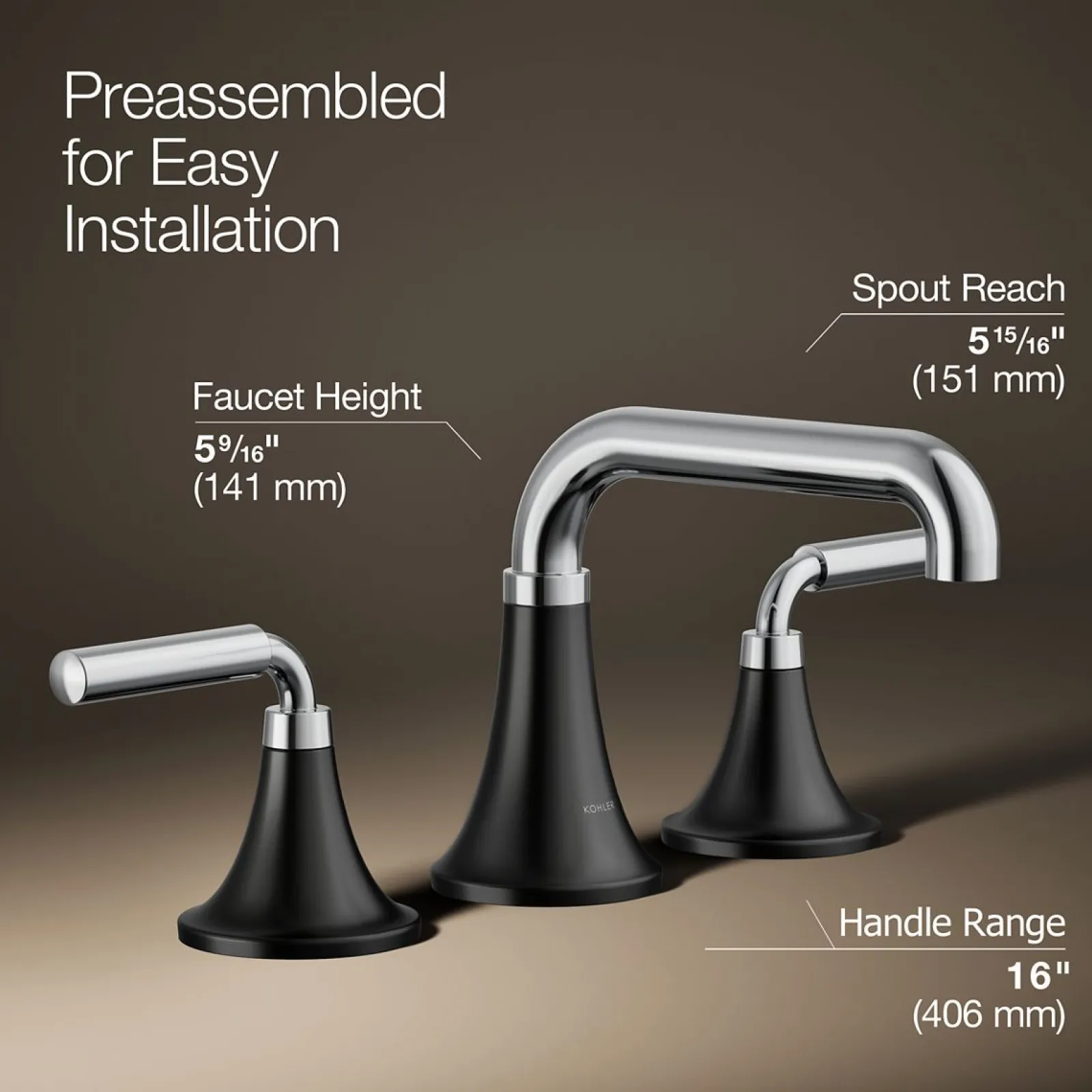 Widespread bathroom sink faucet, 1.2 gpm^Kohler Online