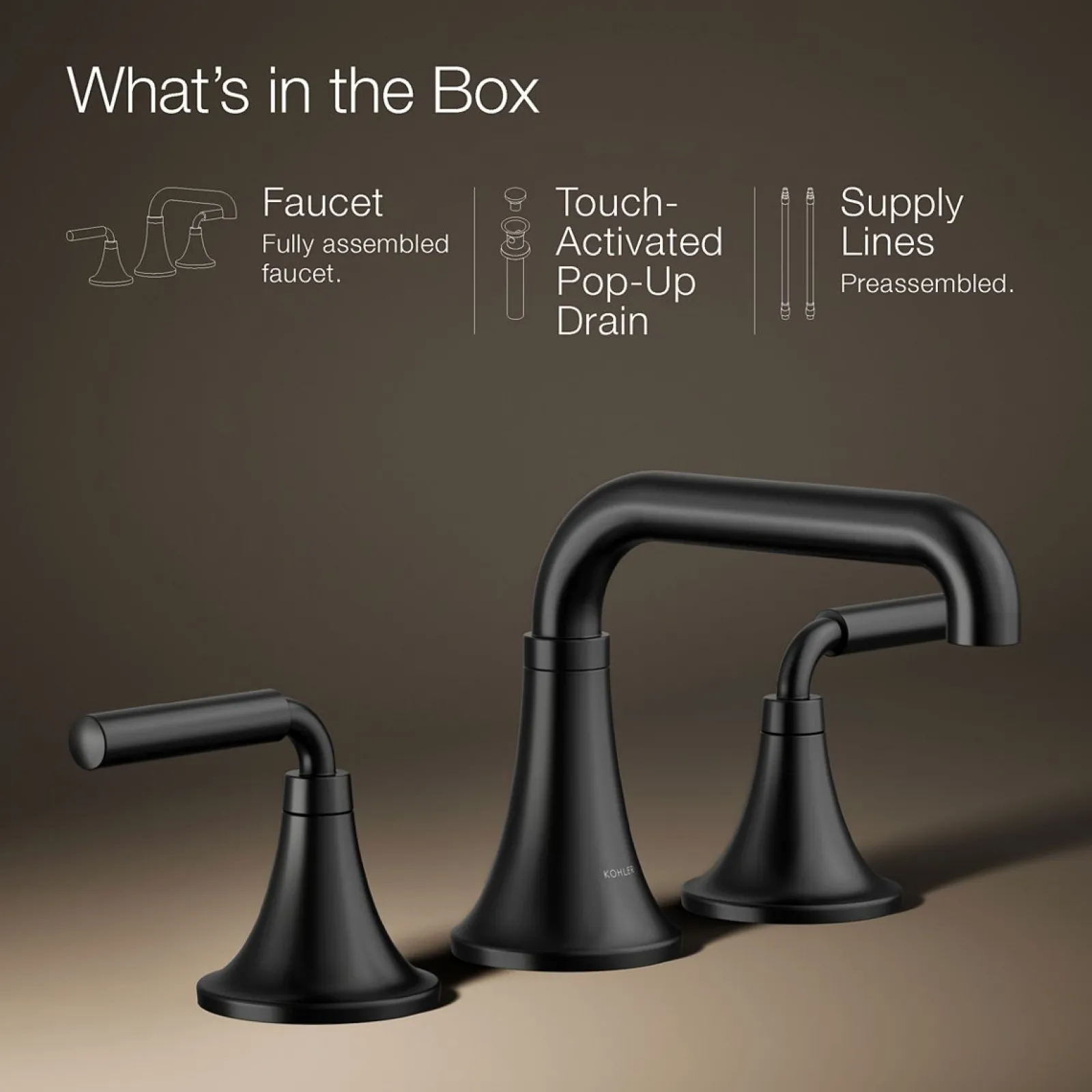 Widespread bathroom sink faucet, 1.2 gpm^Kohler Online