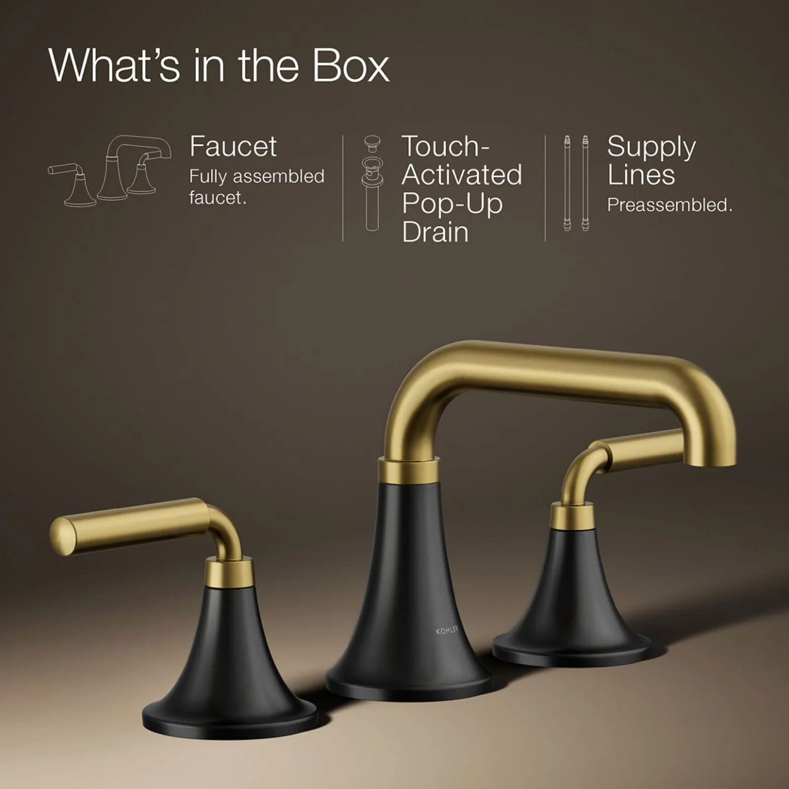 Widespread bathroom sink faucet, 1.2 gpm^Kohler Online